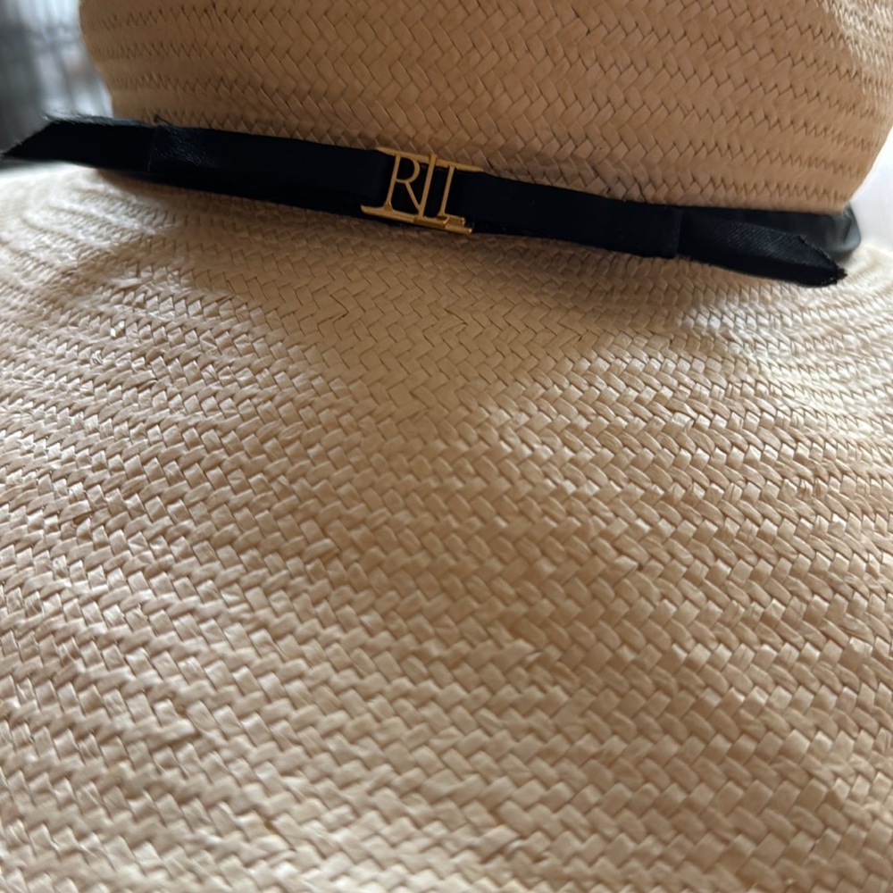 Lauren Ralph Lauren Floppy Straw Sun Hat - Picture 2 of 4